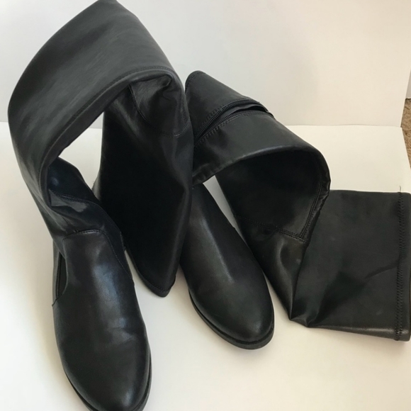 INC International Concepts  Black Boots - Picture 2 of 6